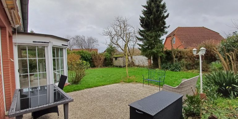 Blick auf das Grundstück