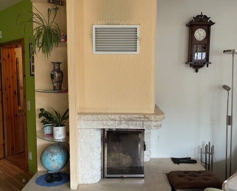 Kamin im Wohnzimmer