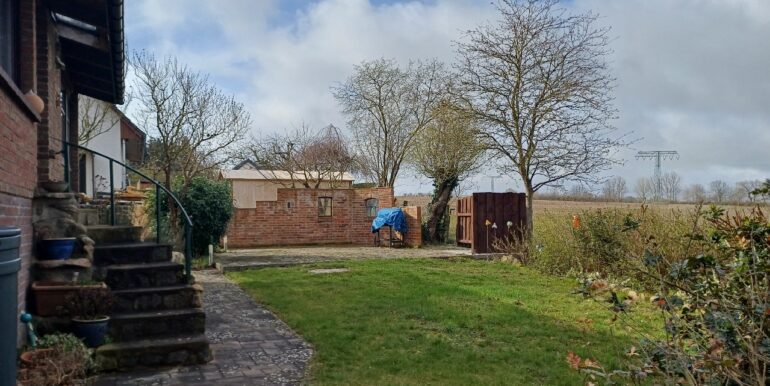 Blick vom Grundstück