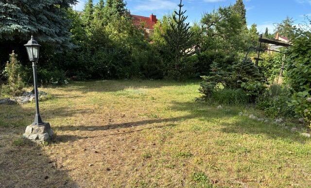 Blick übers Grundstück