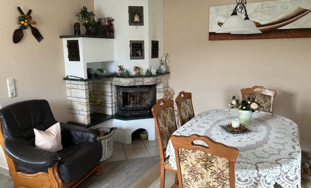Kamin im Esszimmer